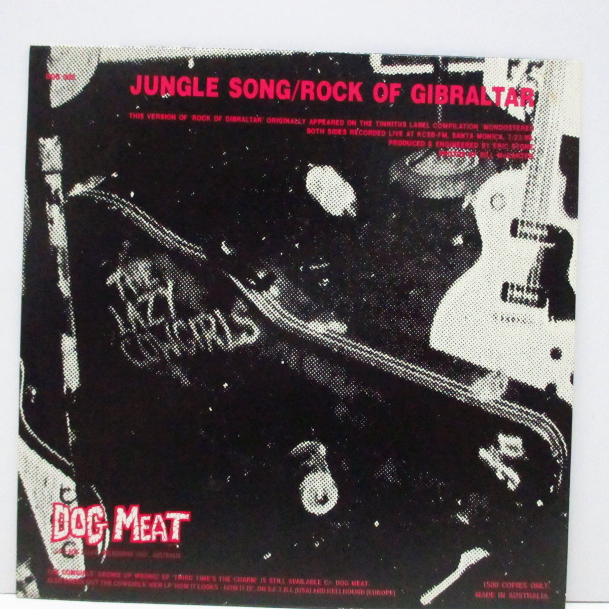 LAZY COWGIRLS, THE (ザ・レイジー・カウガールズ) - Jungle Song (OZ 1,500 Limited 7")