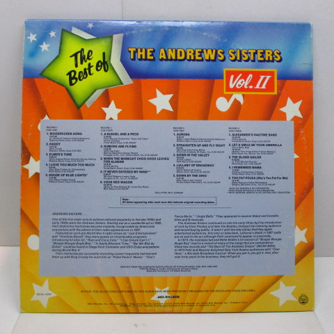 Andrews Sisters - The Best of Andrews Sisters Vol.2 (US Orig.Mono 2xLP)
