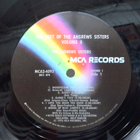 Andrews Sisters - The Best of Andrews Sisters Vol.2 (US Orig.Mono 2xLP)