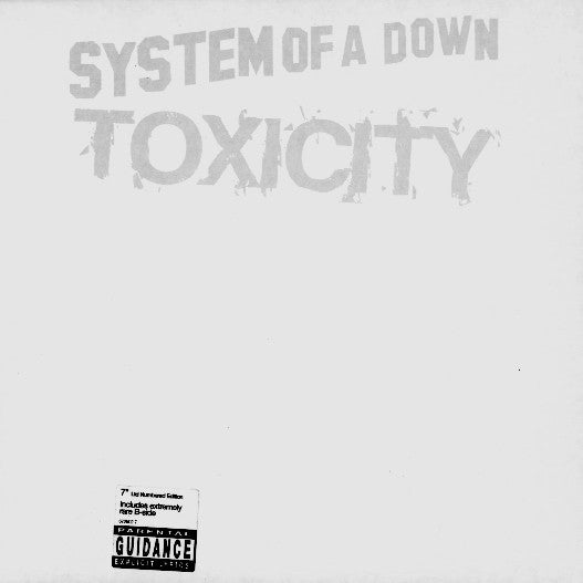 SYSTEM OF A DOWN (システム・オブ・ア・ダウン) - Toxicity (UK Limited 7" Red Vinyl 7"/廃盤 NEW)