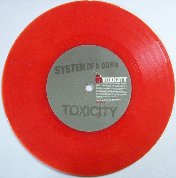 SYSTEM OF A DOWN (システム・オブ・ア・ダウン) - Toxicity (UK Limited 7" Red Vinyl 7"/廃盤 NEW)