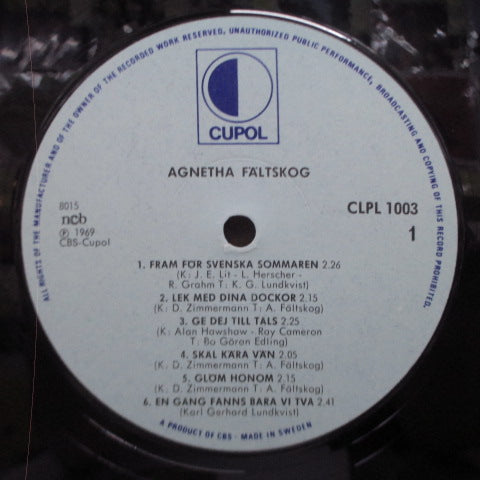 AGNETHA FALTSKOGS (アグネッタ・フォルツコグ) - Agnetha Faltskogs Vol.2 (Sweden 再発 LP/CS)