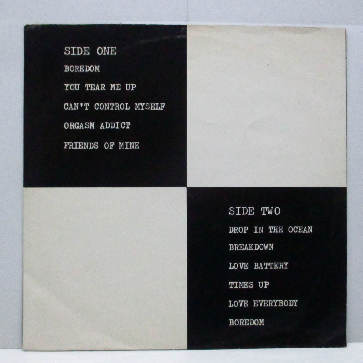 BUZZCOCKS feat.Howard Devoto (バズコックス feat. ハワード・デヴォート) - Time's Up (UK '78 Reissue LP+Black & White CVR/Voto LYN 5333 )