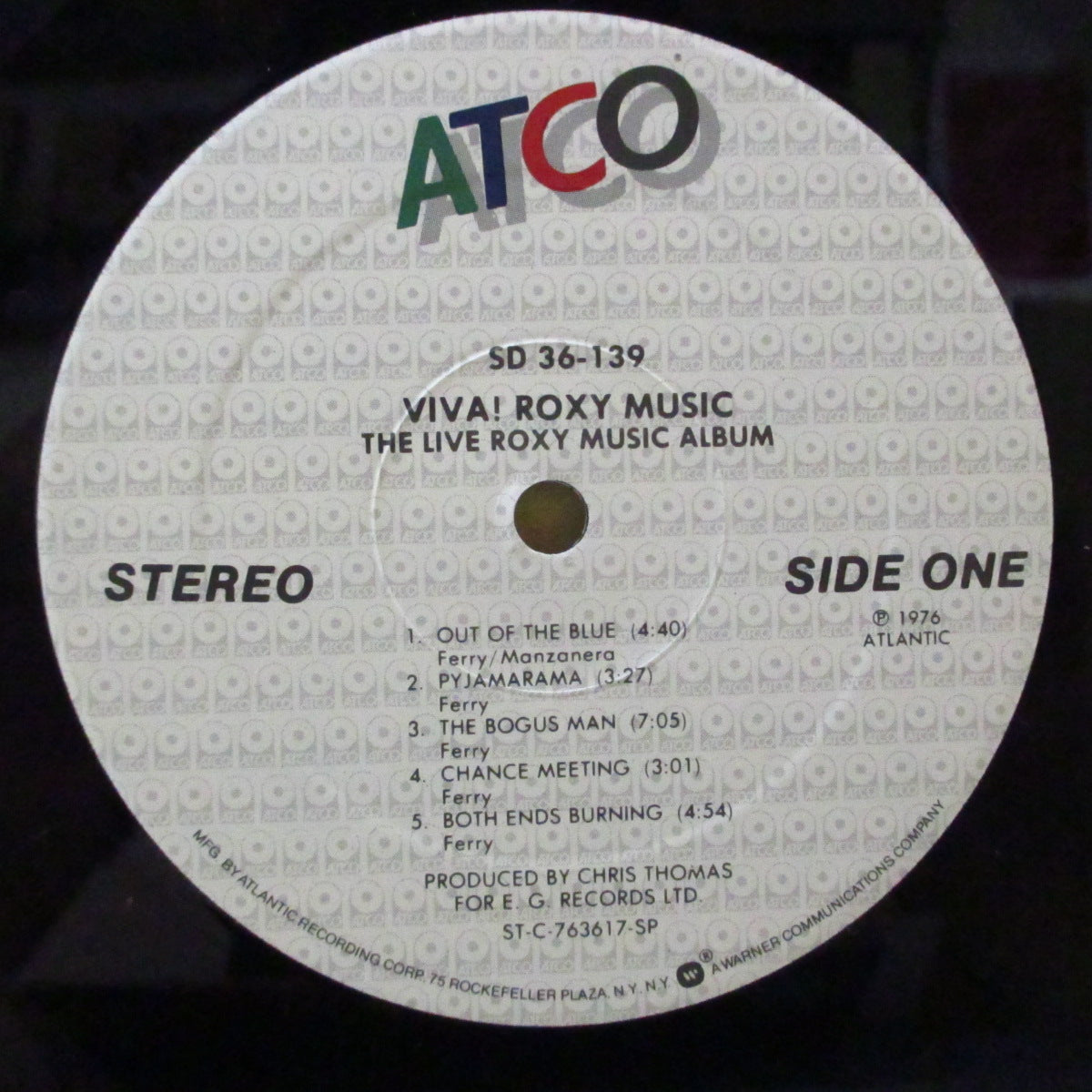 ROXY MUSIC (ロキシー・ミュージック) - Viva! Roxy Music The Live Roxy Music Album (US 80's Reissue LP+Inner/GS)