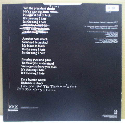 SONIC YOUTH (ソニック・ユース) - Youth Against Fascism +2 (UK オリジナル 12インチ) '92年シングル