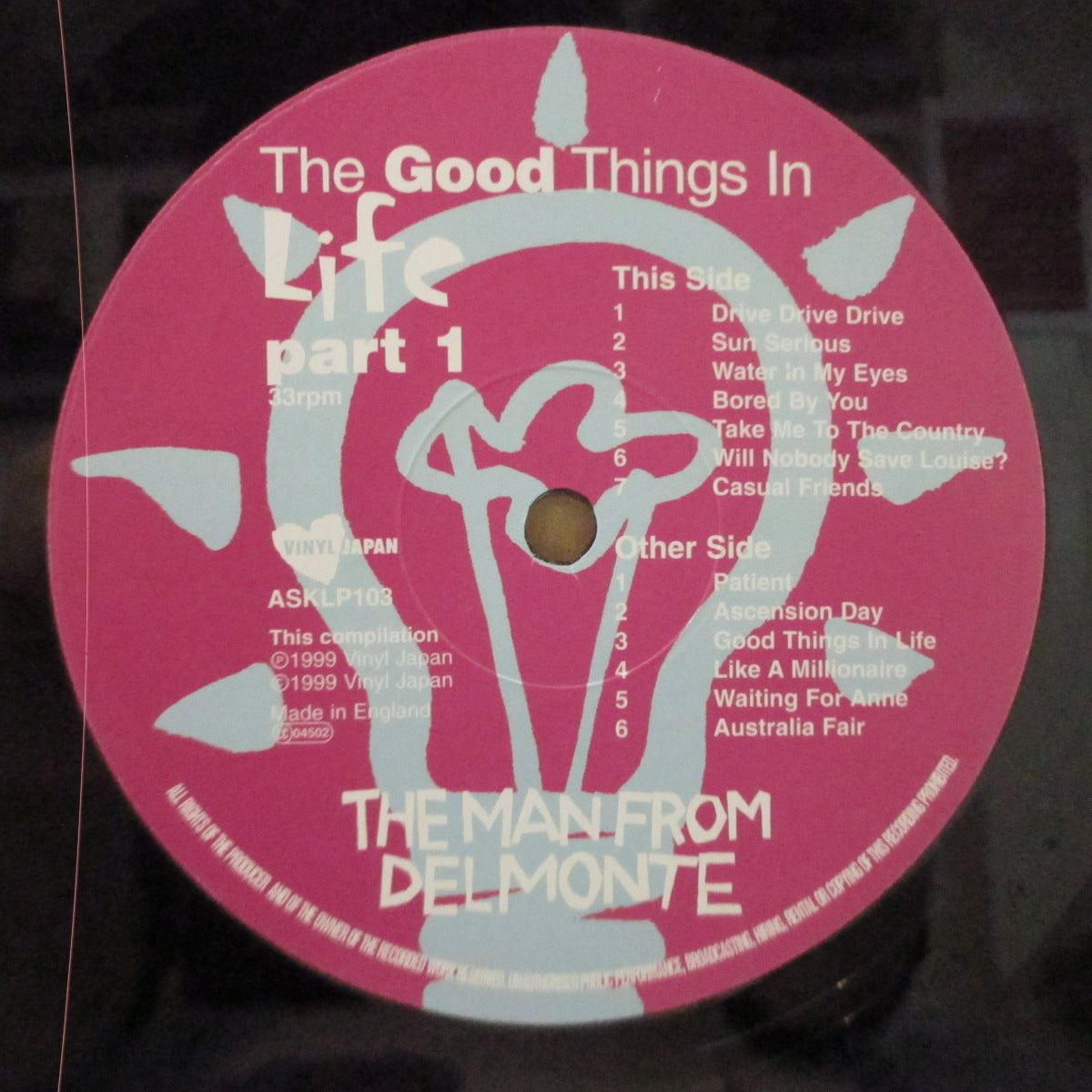 MAN FROM DELMONTE, THE (ザ・マン・フロム・デルモンテ) - The Good Things In Life Part 1 (UK オリジナル LP+ミニインサート) '99年コンピレーション