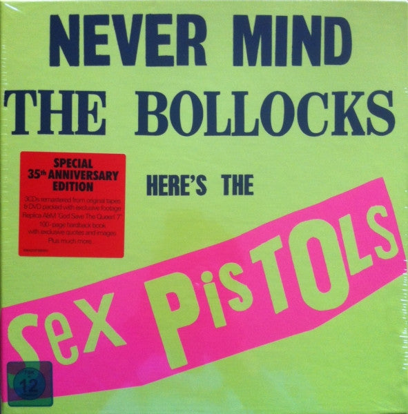 SEX PISTOLS (セックス・ピストルズ) - Never Mind The Bollocks (EU 35th Anniversary Reissue 3xCD, DVD, 7", Book, Poster, Stickered Box Set/廃盤 New)