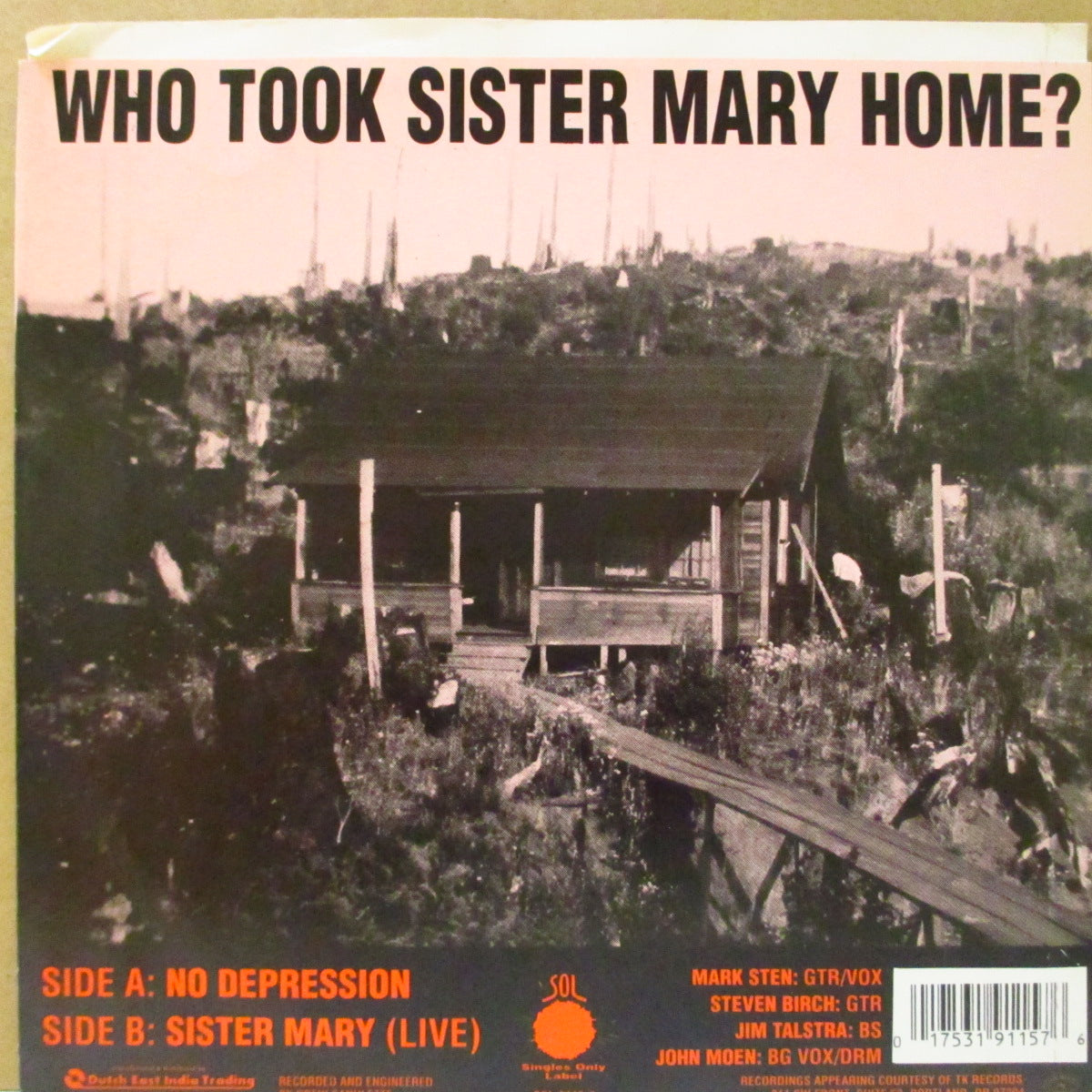 OBLIVION SEEKERS (オブリヴィオン・シーカーズ) - There's No Depression In Heaven (US Ltd.Red Vinyl 7")