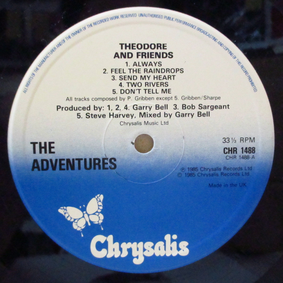 ADVENTURES, THE (ジ・アドヴェンチャーズ) - Theodore And Friends (UK オリジナル LP)