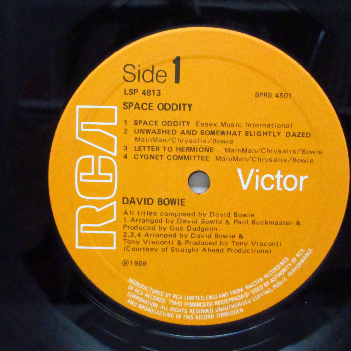 DAVID BOWIE (デヴィッド・ボウイ) - Space Oddity (UK 70's 再発オレンジラベ LP+UKポスター/Mainmanロゴジャケ)