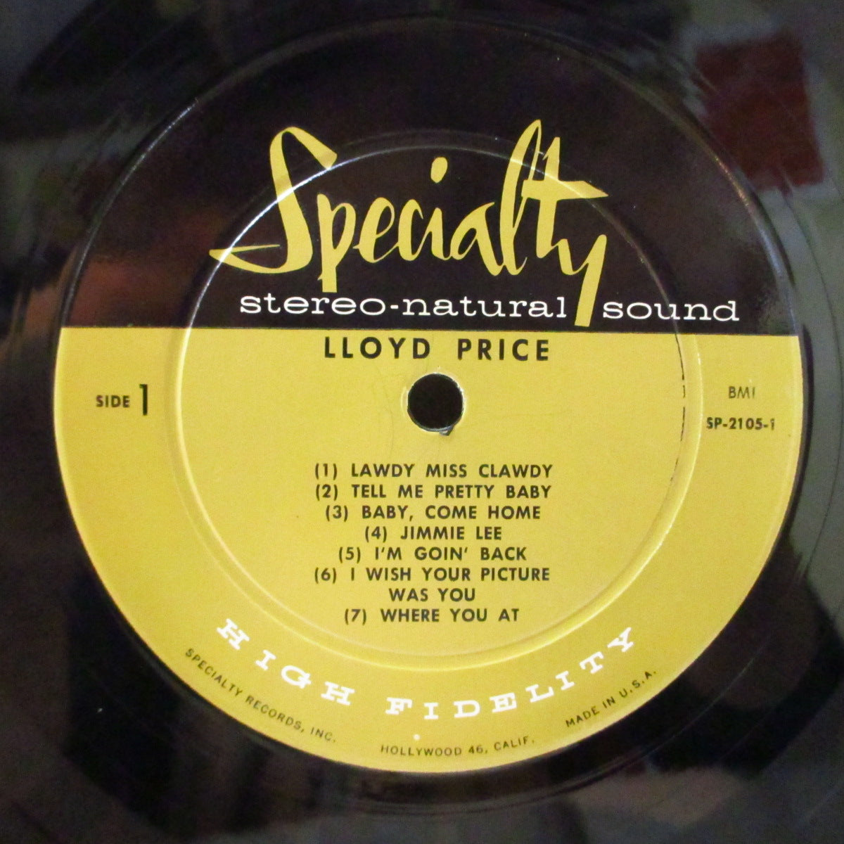 LLOYD PRICE (ロイド・プライス) - Lloyd Price (1st) (US 60's Reissue Stereo LP)