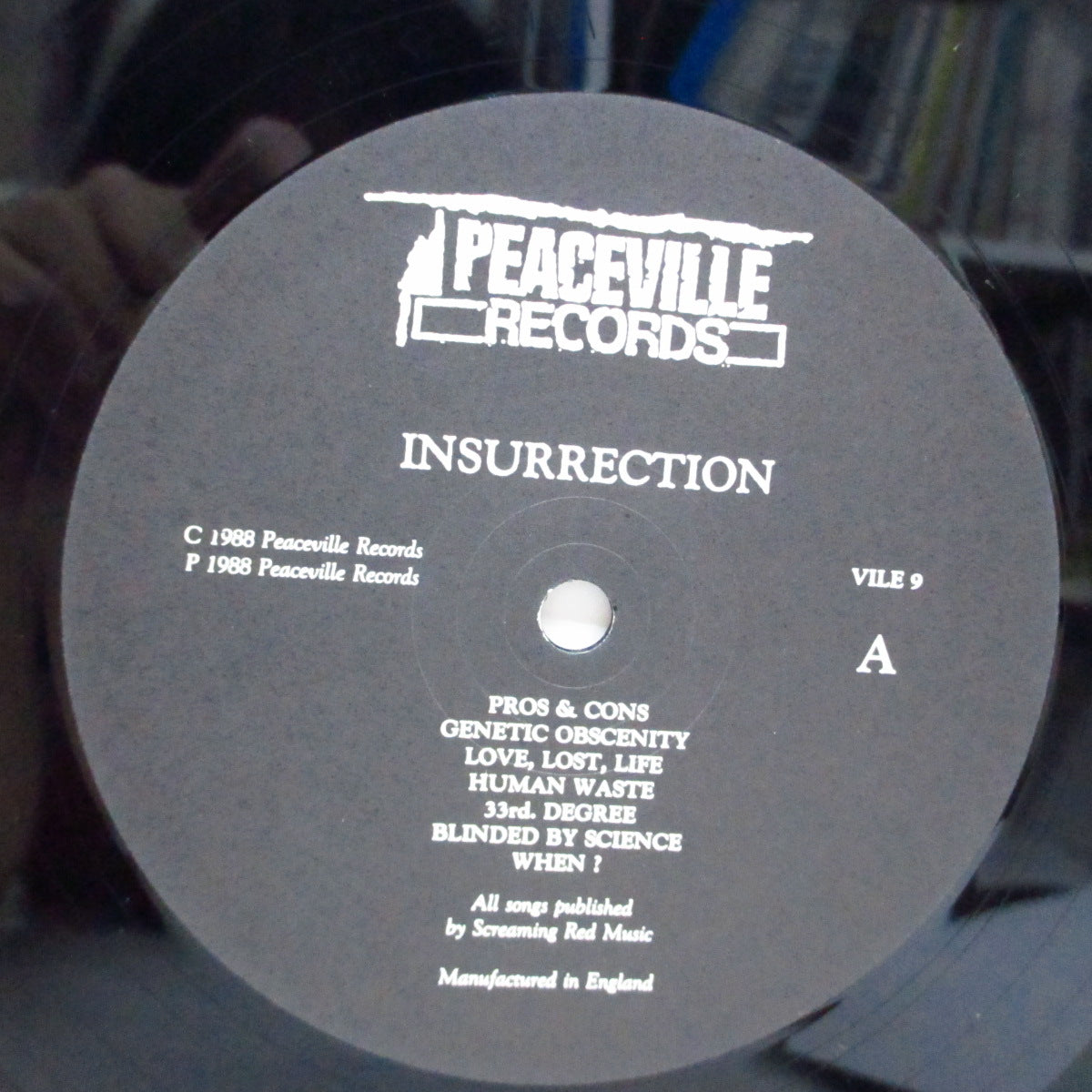 INSURRECTION (インサレクション) - S.T. (UK Orig.Black Lbl.LP+Inner)
