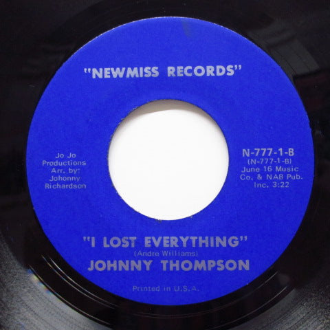 JOHNNY THOMPSON - Mainsqueeze / I Lost Everything