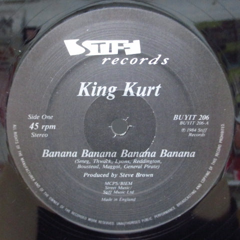 KING KURT (キング・カート) - Banana Banana +2 (UK オリジナル 12"-EP/Stickered CVR)
