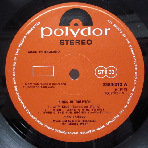 PINK FAIRIES (ピンク・フェアリーズ) - Kings Of Oblivion (UK:Orig.+Big Poster!)