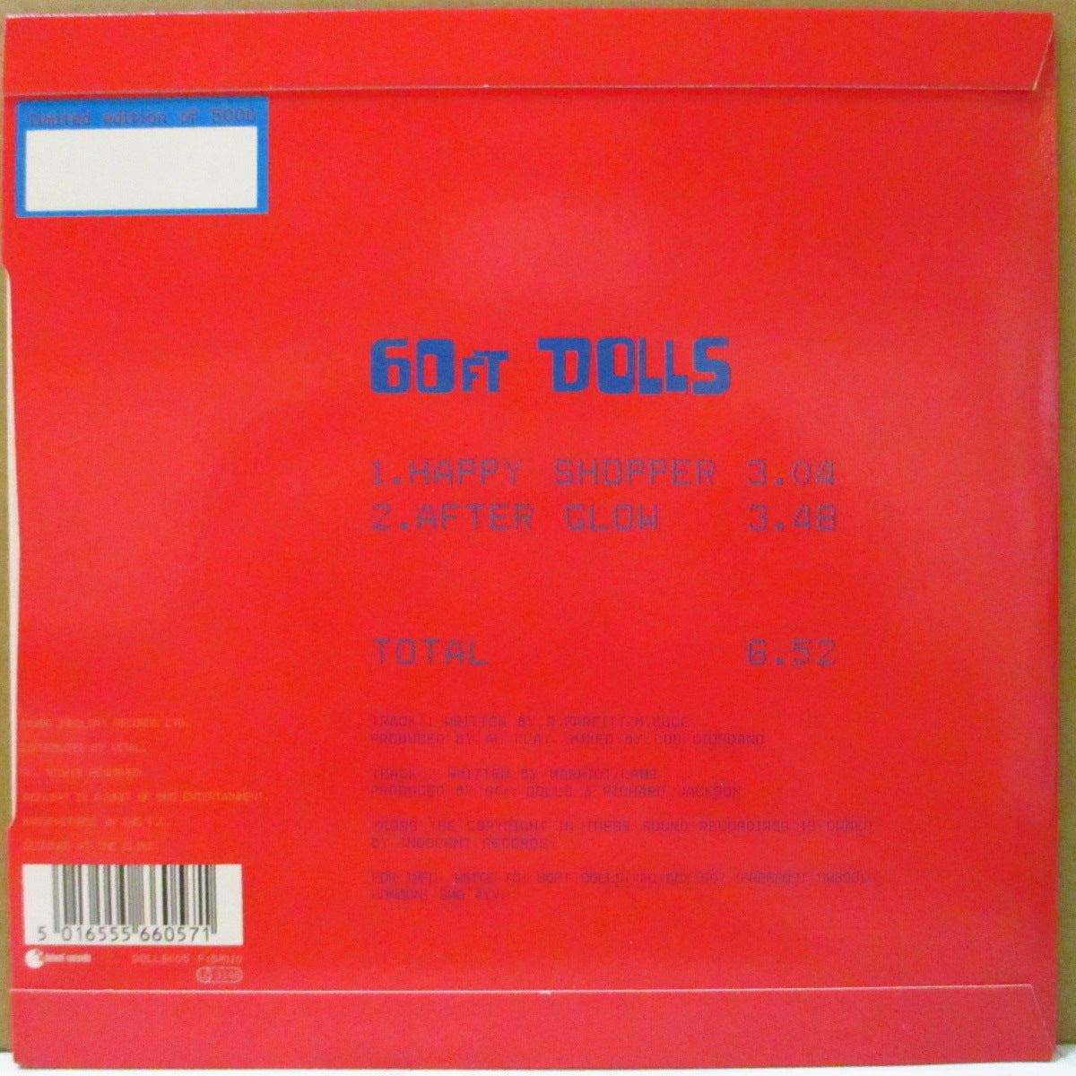 60FT DOLLS (60フット・ドールズ) - Happy Shopper (UK Ltd.Misprint Grey Vinyl 7")