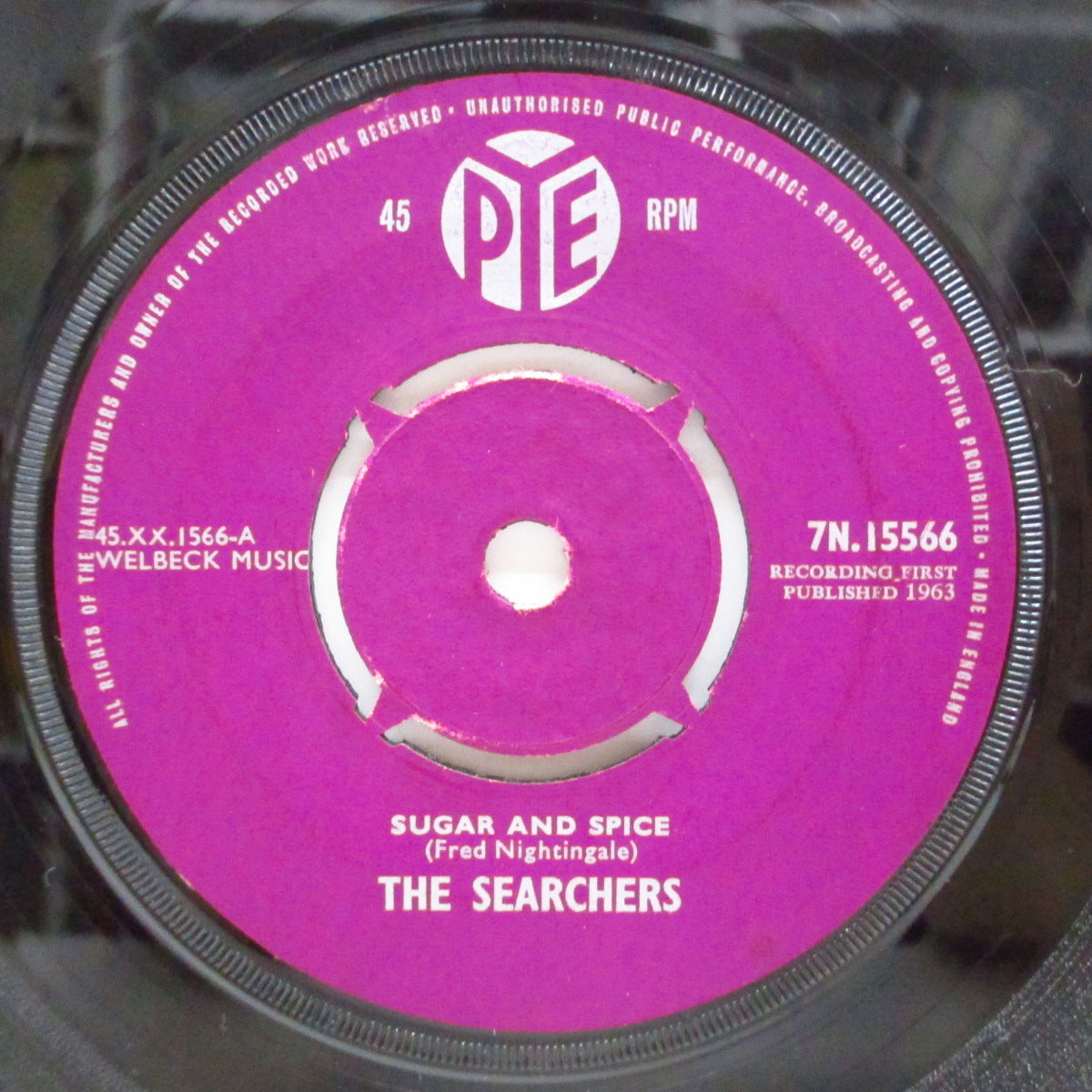 SEARCHERS (サーチャーズ) - Sugar And Spice (UK Orig.Maroon Lbl.7"+CS)