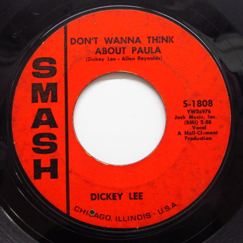DICKEY LEE - Don't Wanna Think About Paula