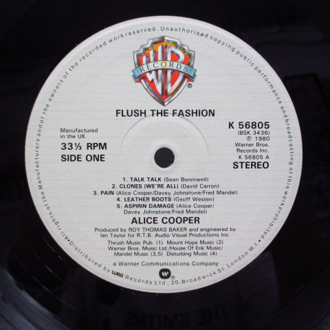 ALICE COOPER (アリス・クーパー) - Flush The Fashion (UK Orig.)