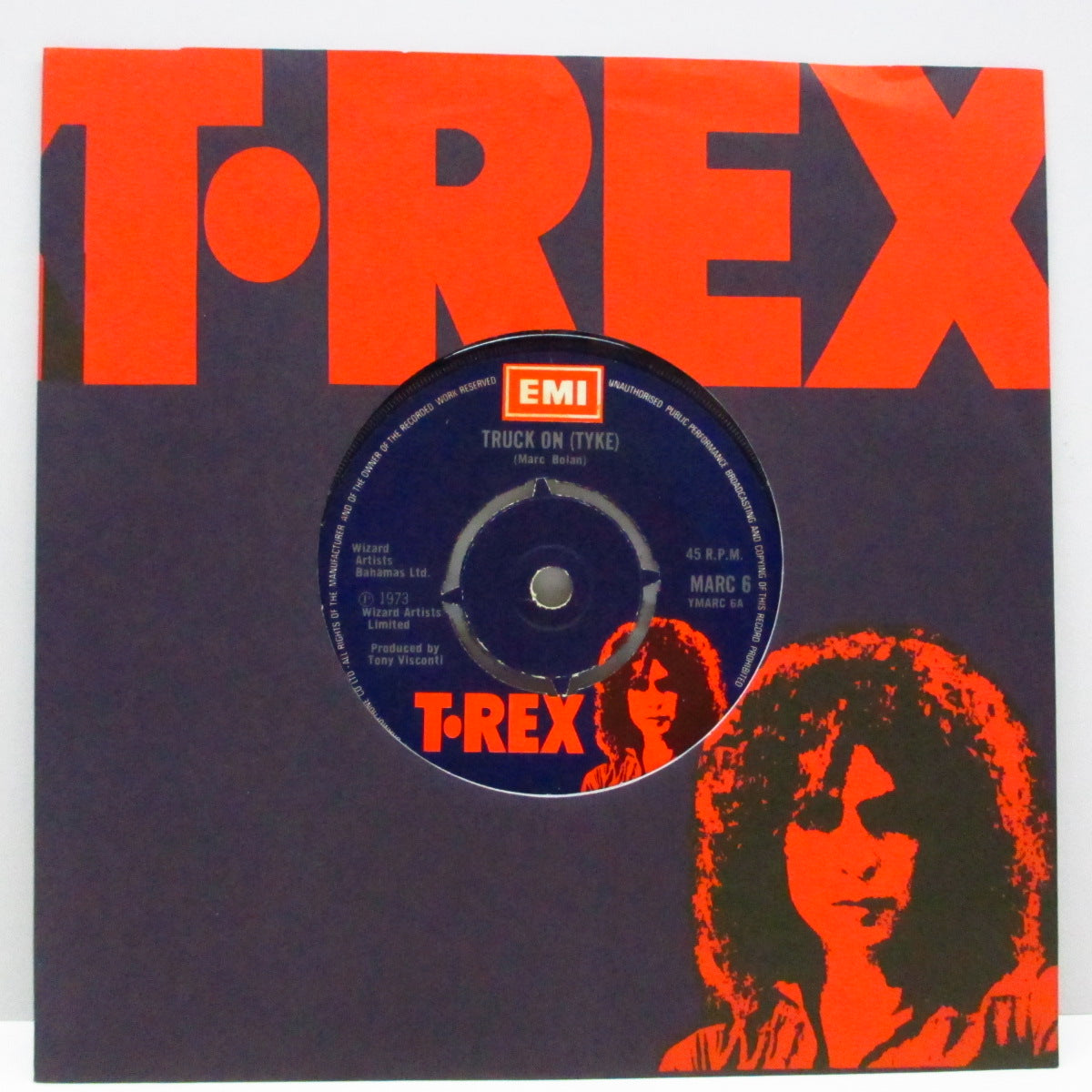 T.REX (T・レックス) - Truck On (Tyke) (UK Orig.7"+Blue CS)