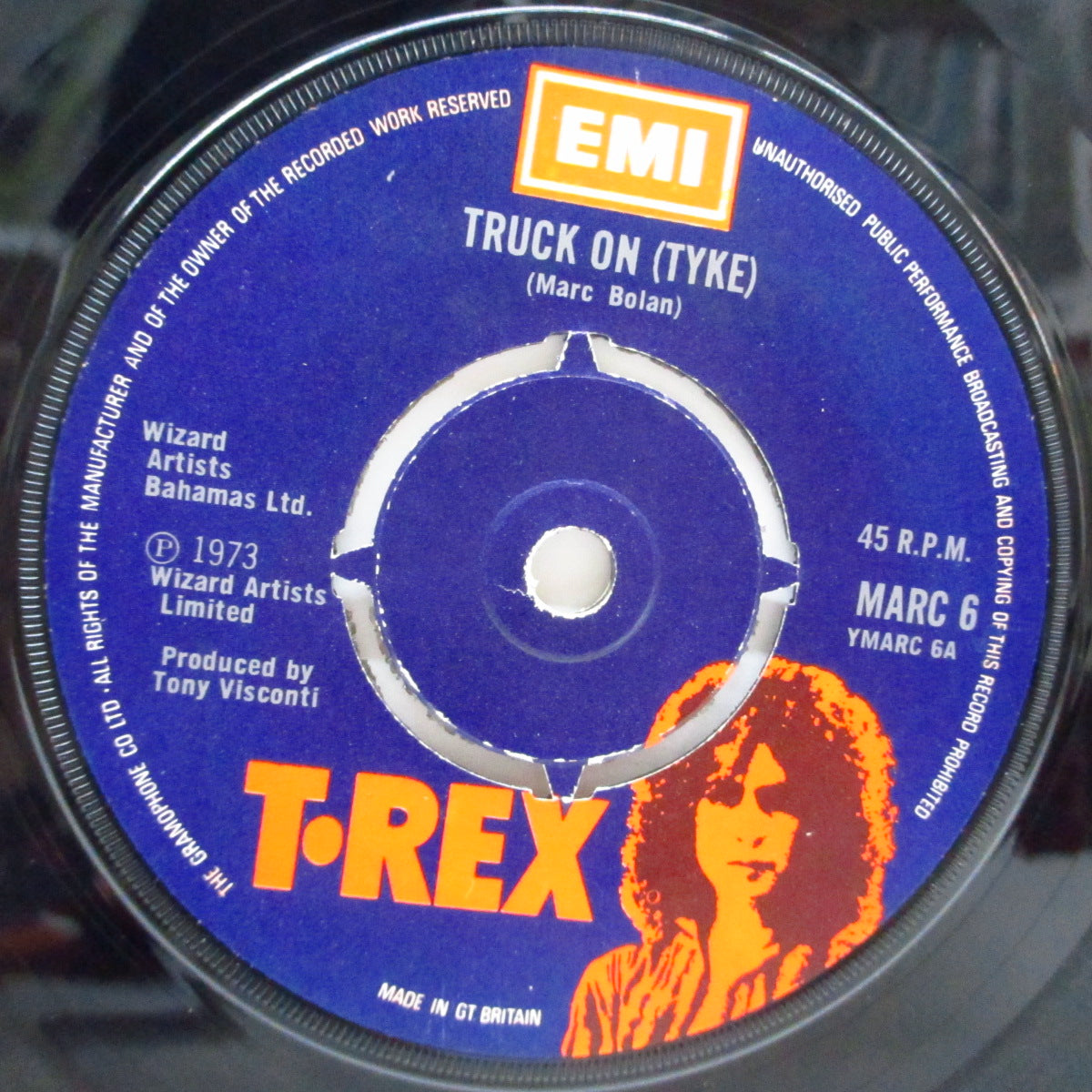 T.REX (T・レックス) - Truck On (Tyke) (UK Orig.7"+Blue CS)