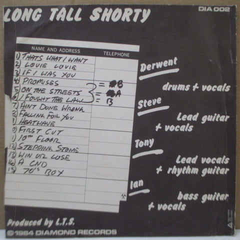 LONG TALL SHORTY (ロング・トール・ショーティー) - On The Streets Again (UK Orig.7")