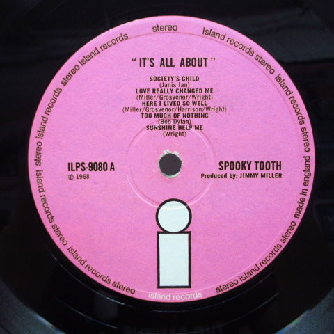 SPOOKY TOOTH - I'ts All About (UK 2nd Press Stereo LP/両面CS)