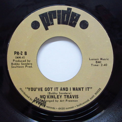 McKINLEY TRAVIS - You've Got It And I Want It