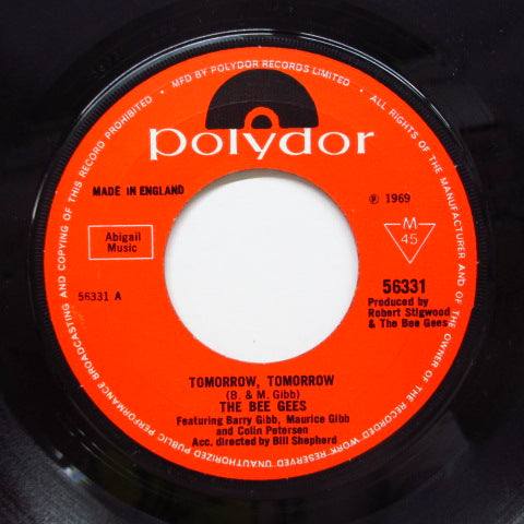 BEE GEES - Tomorrow Tomorrow (UK Orig.)