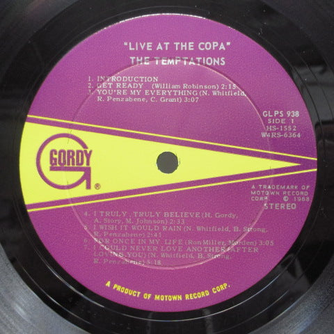 TEMPTATIONS-Live At The Copa (US:Orig.STEREO)