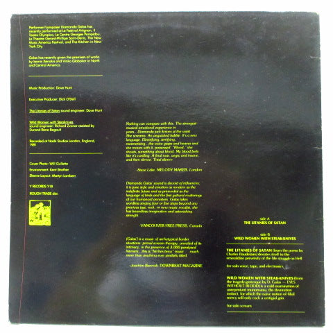 DAIAMANDA GALAS - The Litanies Of Satan (UK Orig.LP)