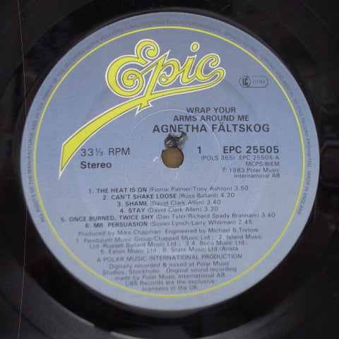 AGNETHA FALTSKOGS (アグネッタ・フォルツコグ) - Wrap Your Arms Around Me (UK オリジナル LP+ソフト紙インナー) '83年7thソロ・アルバム