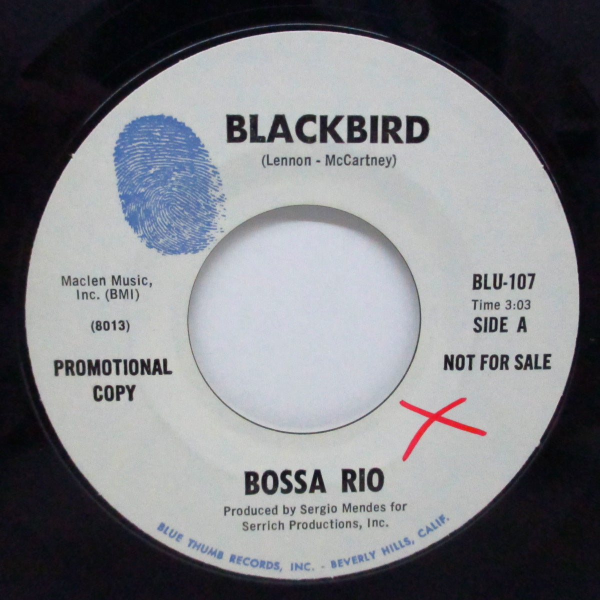 BOSSA RIO (ボサ・リオ) - Blackbird / Girl Talk (US プロモ 7")
