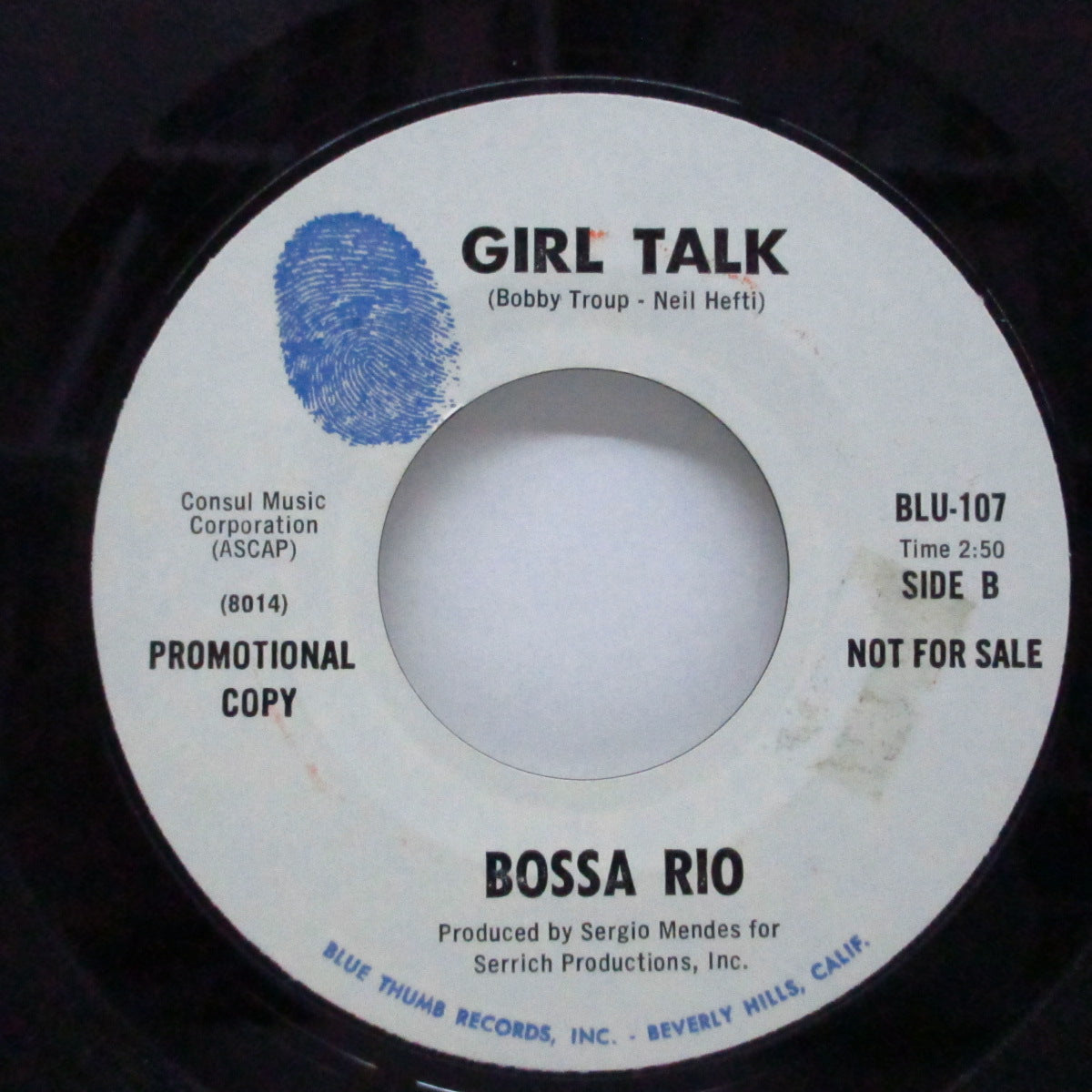 BOSSA RIO (ボサ・リオ) - Blackbird / Girl Talk (US プロモ 7")