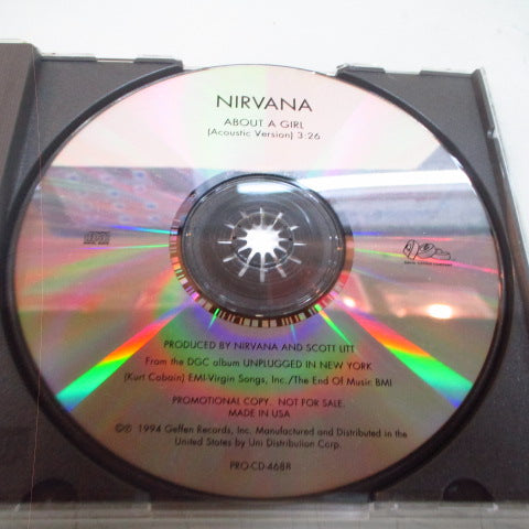 NIRVANA (ニルヴァーナ) - About A Girl - Acoustic Version (US プロモ CD) '94年プロモ用シングル