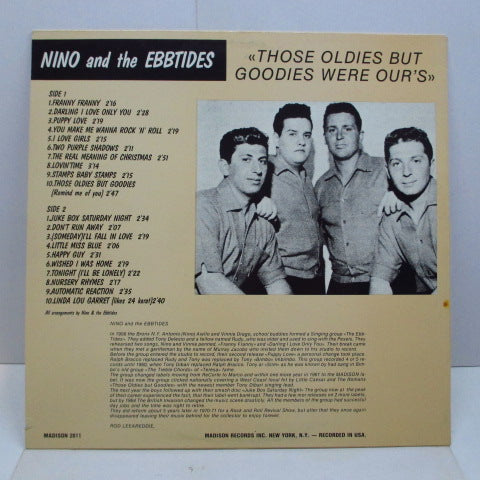 NINO & THE EBBTIDES - Those Oldies But Goodies Were Our's (Euro LP)