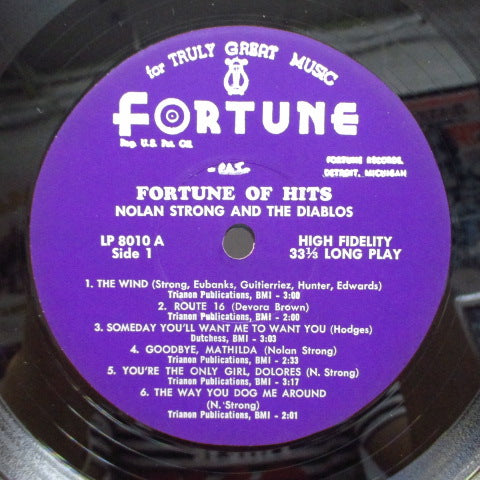 NOLAN STRONG & THE DIABLOS (ノーラン・ストロング&ディアブロズ) - Fortune Of Hits (Orig.Mono)