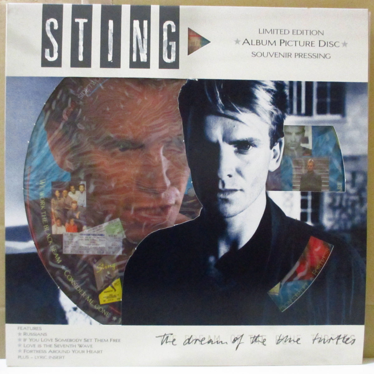 STING (スティング) - The Dream Of The Blue Turtles (UK 限定ピクチャー LP+インサート/特殊ダイカットジャケ)