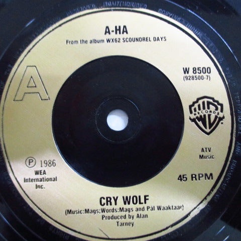 A-HA (アーハ) - Cry Wolf (UK オリジナル 7")
