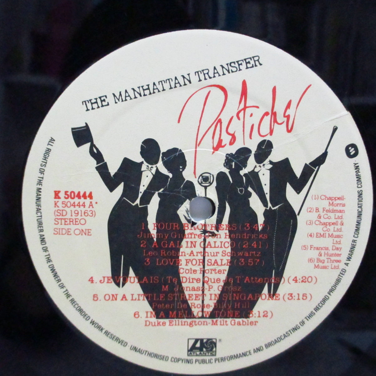 MANHATTAN TRANSFER (マンハッタン・トランスファー) - Pastiche (UK Orig.LP/Gothic Print Finishers CVR)