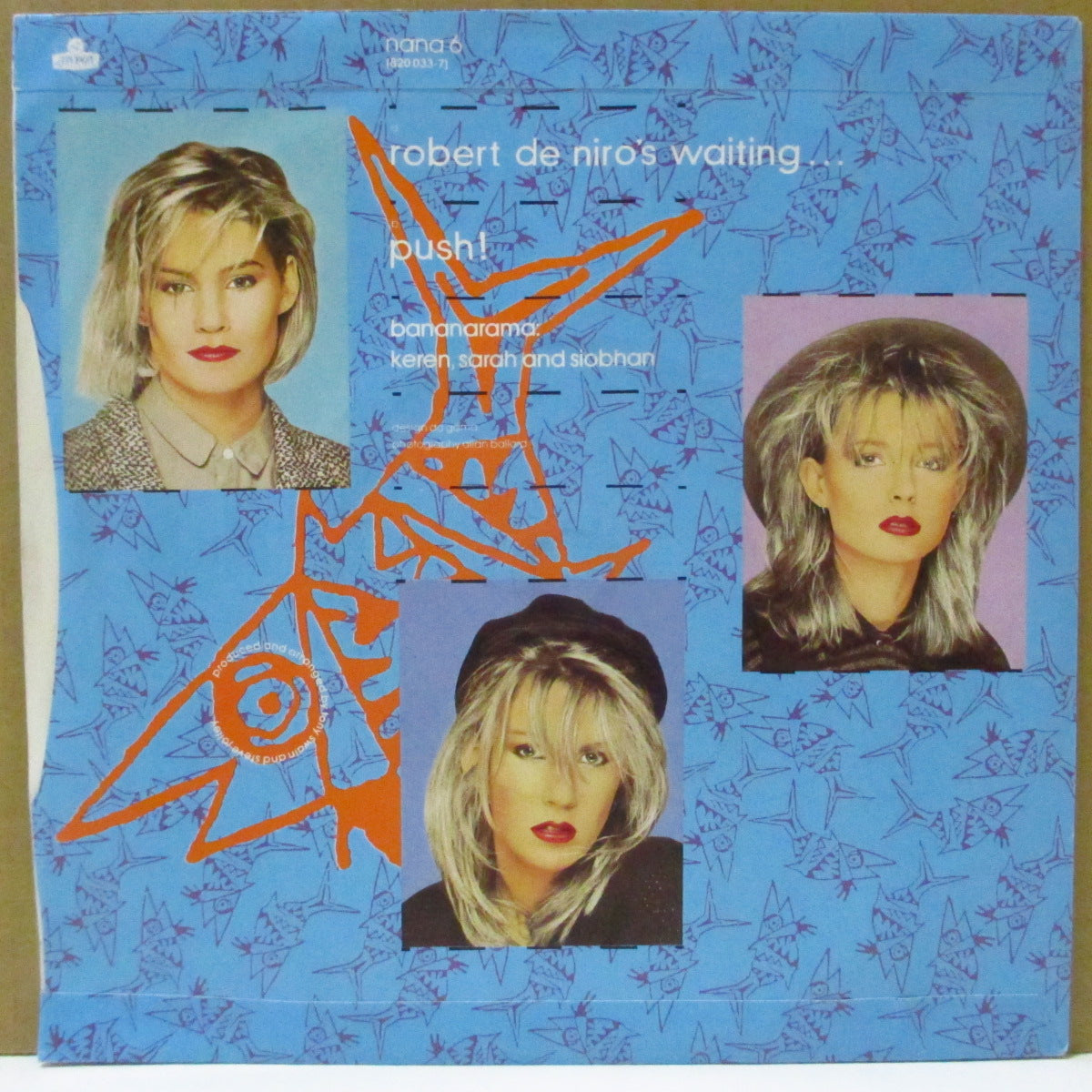 BANANARAMA (バナナラマ) - Robert De Niro's Waiting... (UK オリジナル 7"+PS)