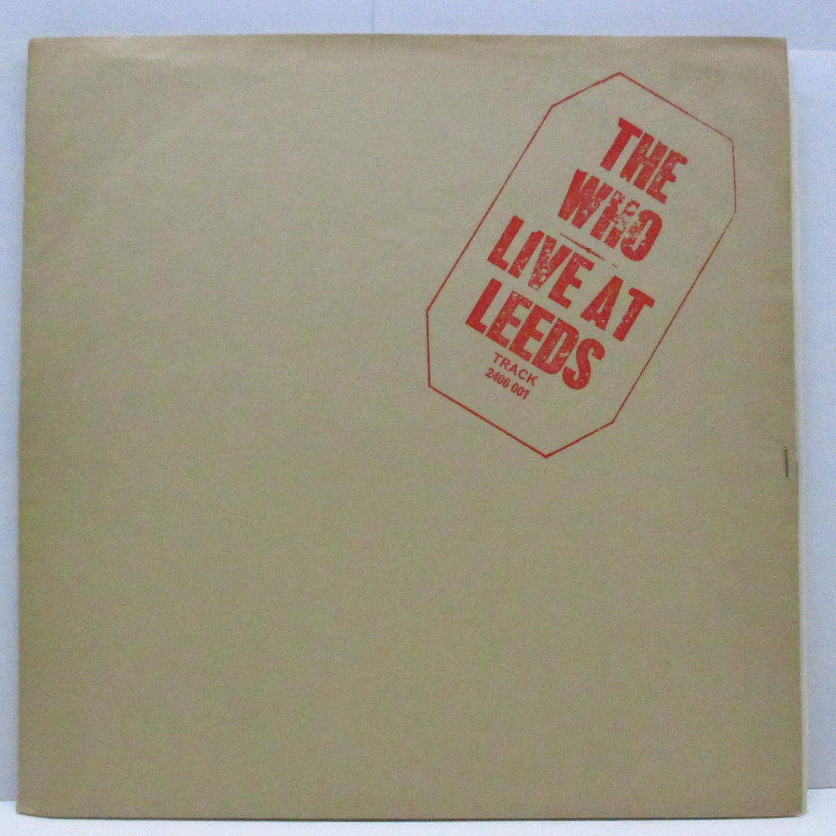 WHO (フー) - Live At Leeds (UK 70's Reissue 「マト3/4」LP/赤ロゴ見開ジャケ「完品」)