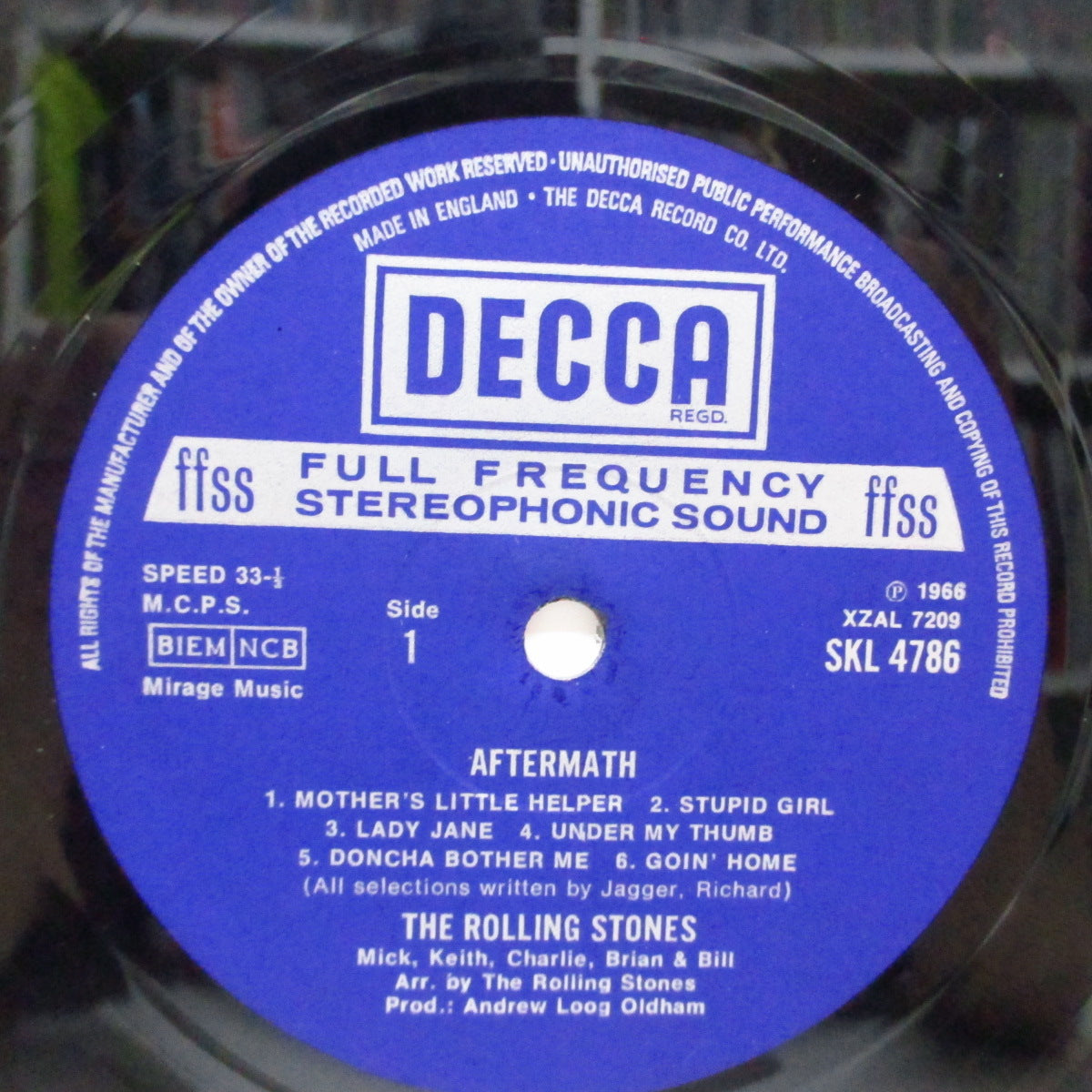 ROLLING STONES (ローリング・ストーンズ) - Aftermath (UK 60's 再発「ステレオ」LP/表面CS)