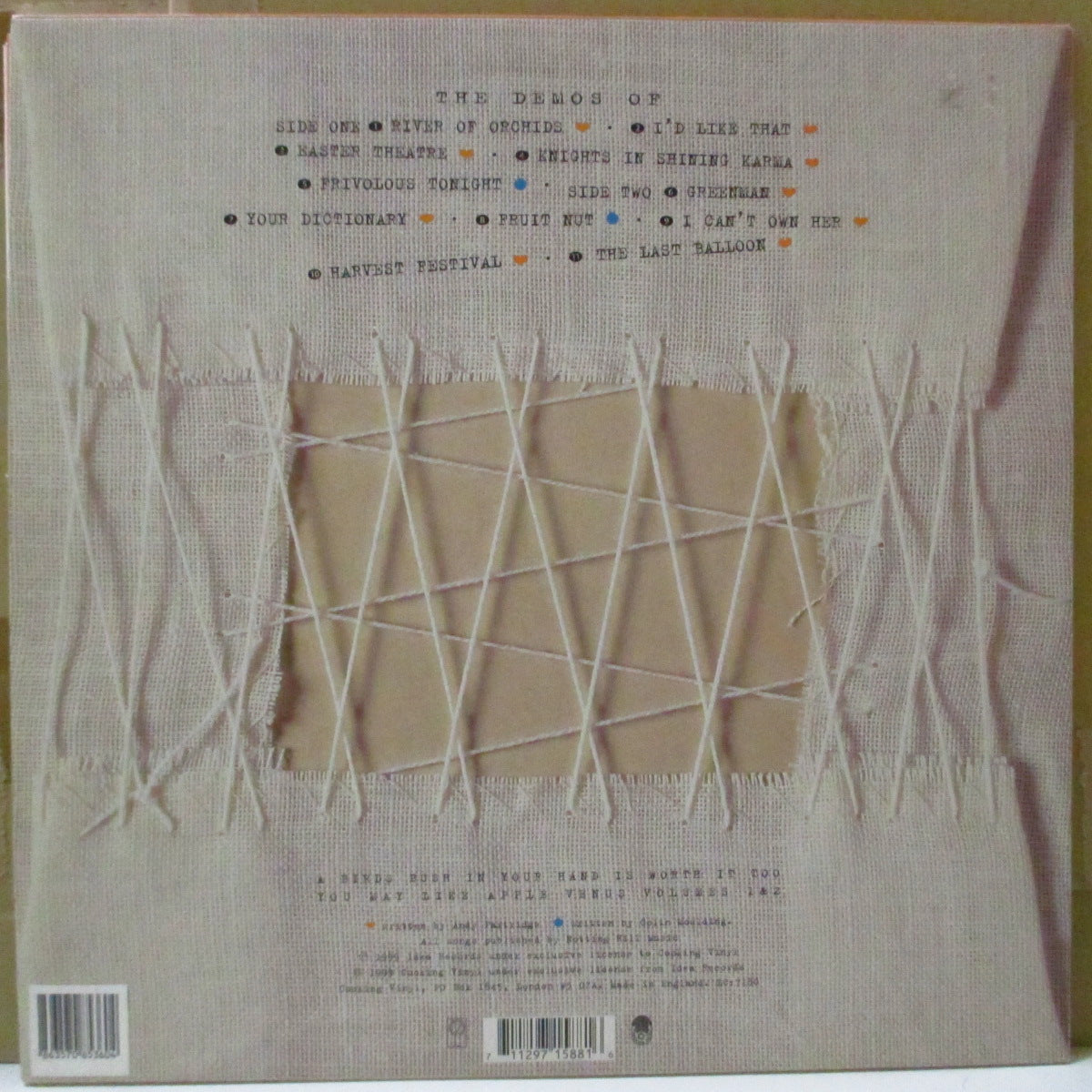 XTC - Homespun - The Apple Venus Volume One Home Demos (UK オリジナル180グラム重量 LP+インナー)