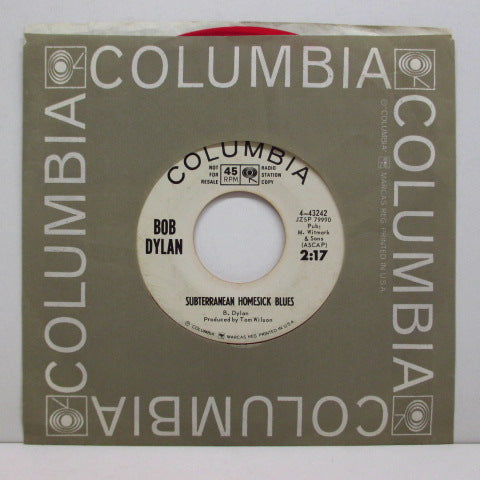 BOB DYLAN - Subterranean Homesick Blues (US:PROMO!)