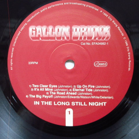 GALLON DRUNK-In The Long Still Night (German Orig.LP)