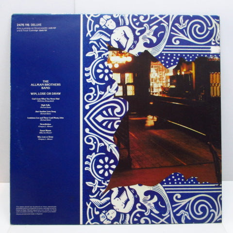 ALLMAN BROTHERS BAND (オールマン・ブラザーズ・バンド) - Win, Lose Or Draw (UK オリジナル LP/光沢見開きジャケ)