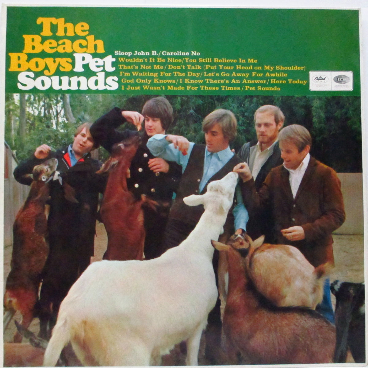 BEACH BOYS (ビーチ・ボーイズ) - Pet Sounds (UK 60's 再発「ライムグリーン・ラベ」ステレオ LP/3面CFS)
