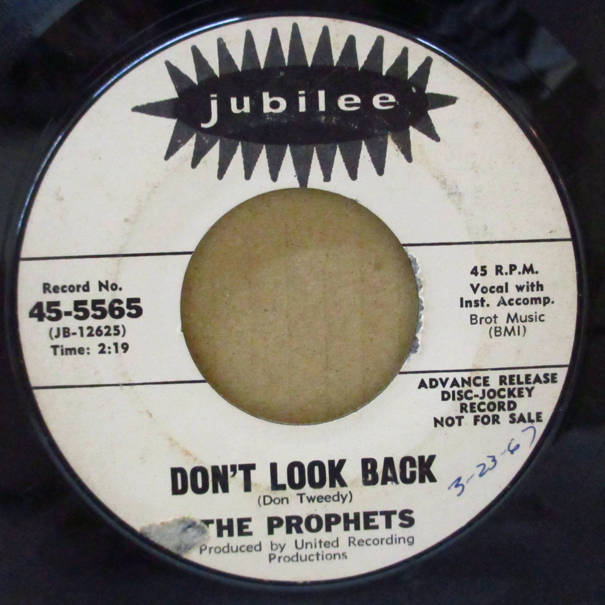 PROPHETS (GEORGIA PROPHETS) ((ビリー・スコット&)ザ・プロフェッツ) - Talk Don't Bother Me (US Promo 7")