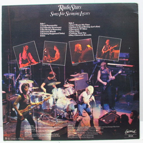 RADIO STARS (レディオ・スターズ ) - Songs For Swinging Lovers (UK オリジナル LP+プロモ用 7")